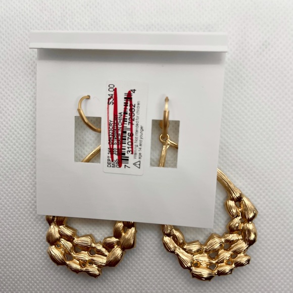 Badgley Mischka Open Teardrop Earrings - Picture 3 of 4